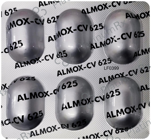 Almox CV 125/500mg Tablet 6s (Cachet Pharmaceuticals Pvt. Ltd.)