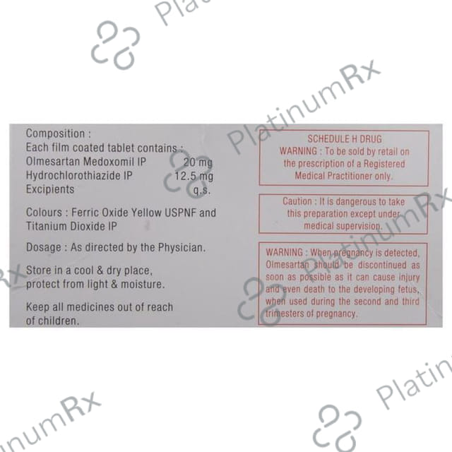 Olsar H 20/12.5mg Tablet 10s