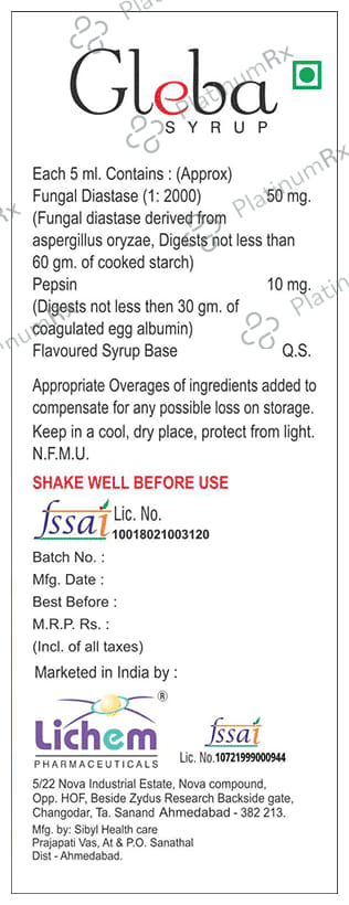 Gleba Syrup 100 ml