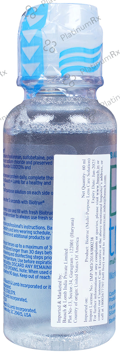 Bio True Multi Purpose Lens Solution 60ml