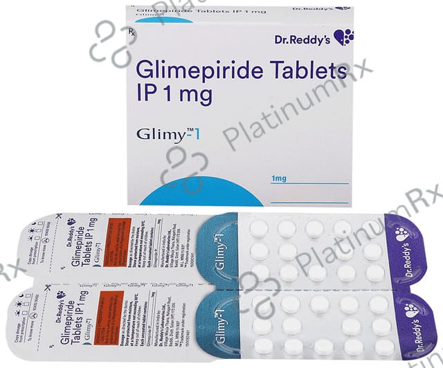 Glimy 1mg Tablet 14s