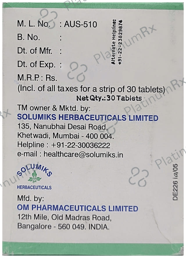 Solumiks Nirocil Tablet 30s