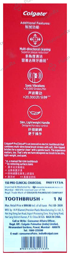 Colgate Battery Operated Toothbrush 150 Proclinical Charcoal
