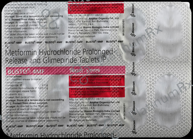 Blisto 4MF 4/1000mg Tablet PR 10s