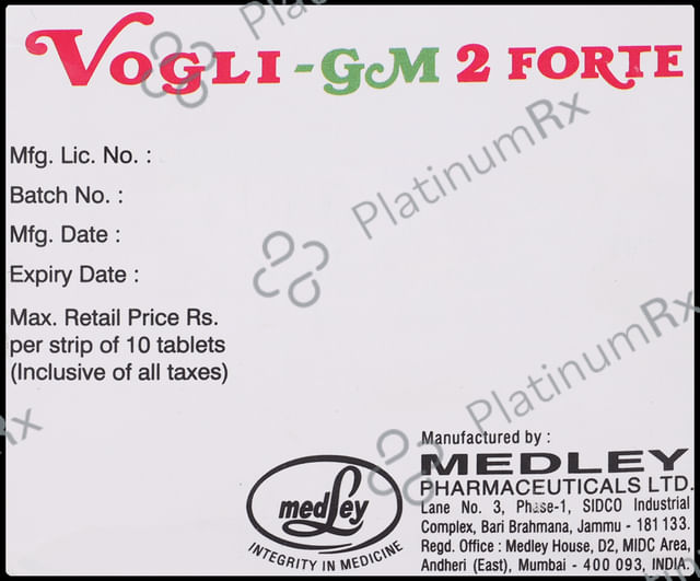Vogli GM Forte 2/500/0.3mg Tablet SR 10s