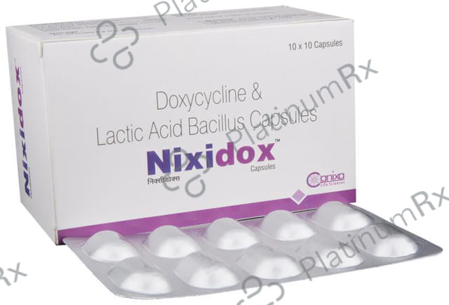 Nixidox 100mg/5B Capsule 10s