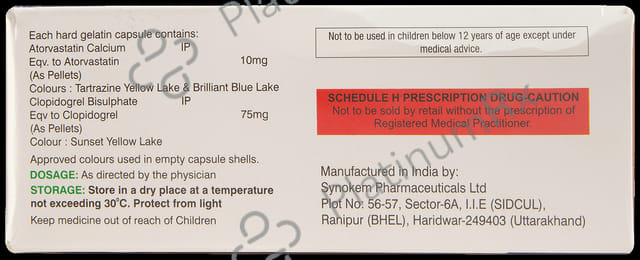 Pritorva CV 10/75mg Capsule 10s