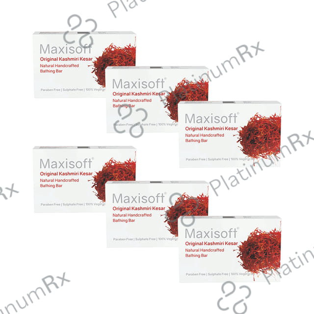 Maxisoft Original Kashmiri Kesar Bathing Bar (75gm Each) 6 units