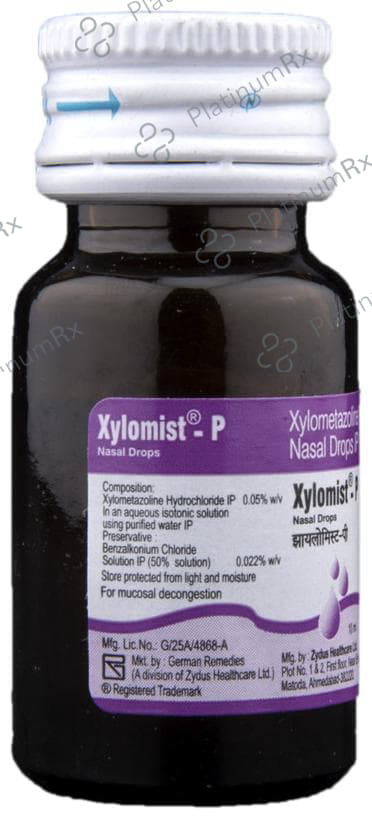 Xylomist P 0.05% Nasal Drops 10ml