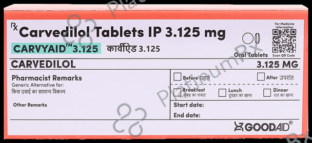 Carvyaid 3.125 Tablet