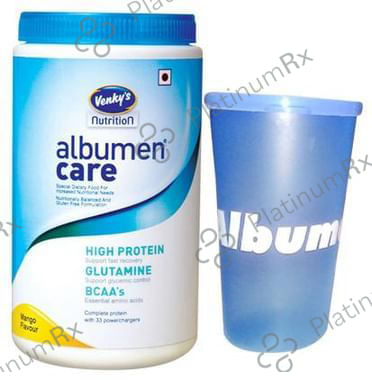 Venky's Albumen Care High Protein with Glutamine & BCAAs for Recovery - Flavour Mango 400 Powder