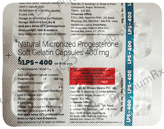 LPS 400 Soft Gelatin Capsule