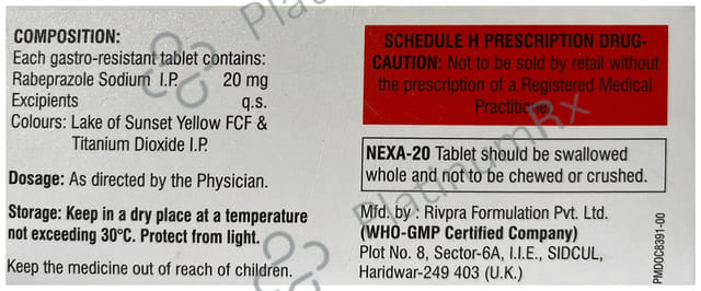 Nexa 20mg Tablet 10s