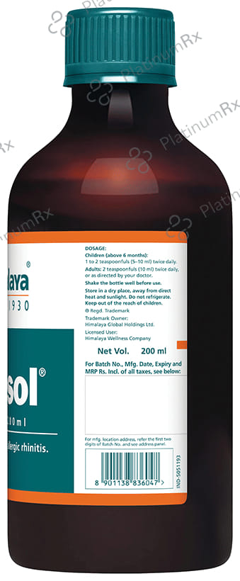 Himalaya Bresol Syrup 200ml