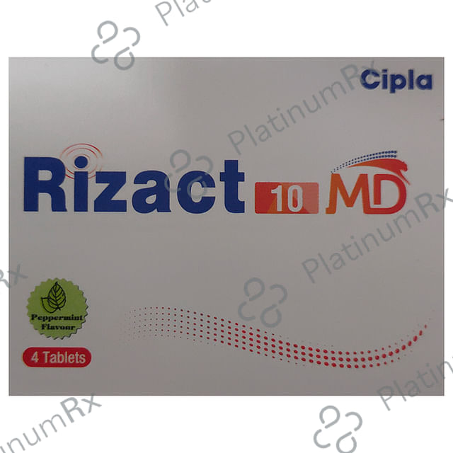 Rizact 10mg MD Tablet 4s