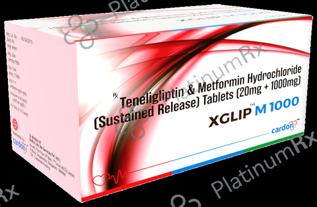 Xglip M 1000mg/20mg Tablet