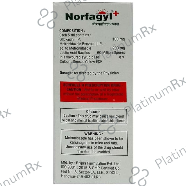 Norfagyl Plus Oral Suspension