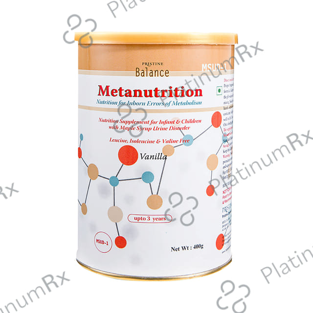 Pristine Balance Metanutrition MSUD 1 (Upto 3 Years) for Metabolism - Flavour Powder Vanilla