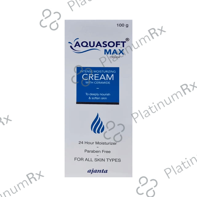 Aquasoft Max Intensive Moisturising Cream Paraben Free 100 Cream