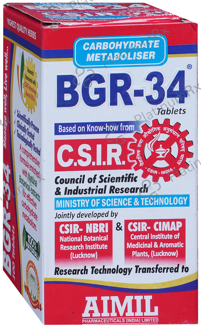 Bgr 34 Tablet 100s