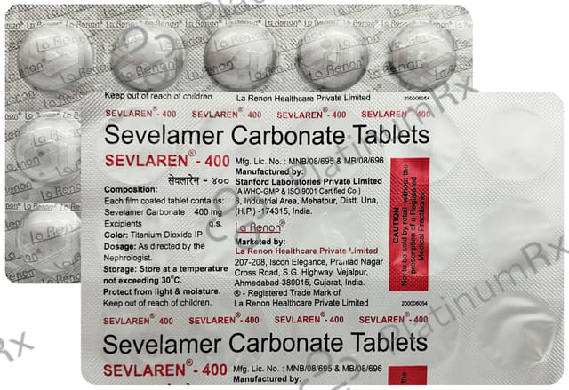 Sevlaren 400mg Tablet 15s