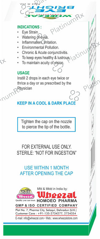 Wheezal Eye Bright Eye Drop 5 ml