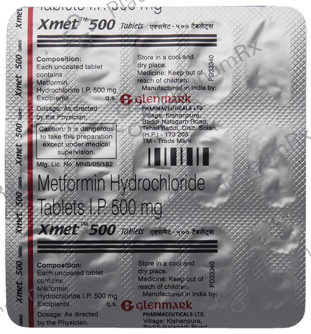 Xmet 500mg Tablet 15s