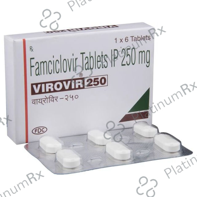 Virovir 250mg Tablet 6s