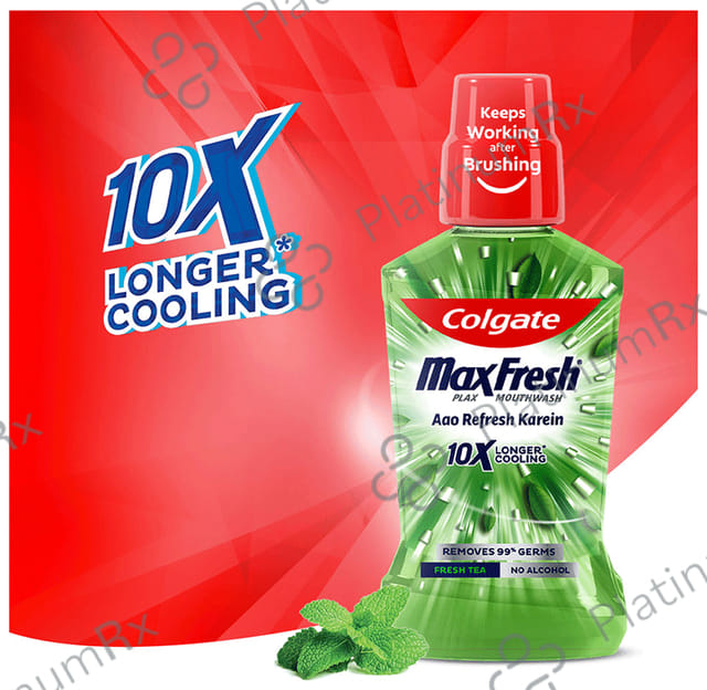 Colgate Fresh Tea MaxFresh Plax Antibacterial Mouth Wash 500 ml