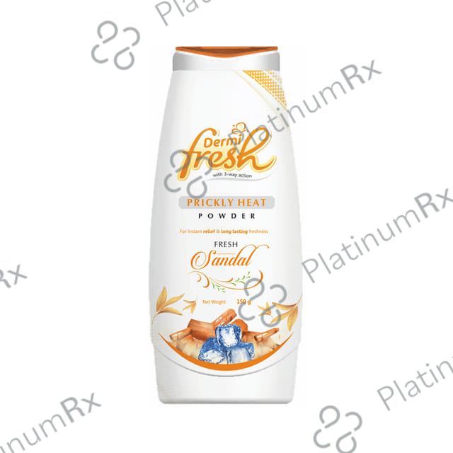 Dermifresh Prickly Heat Fresh Sandal Flavour Powder 150gm