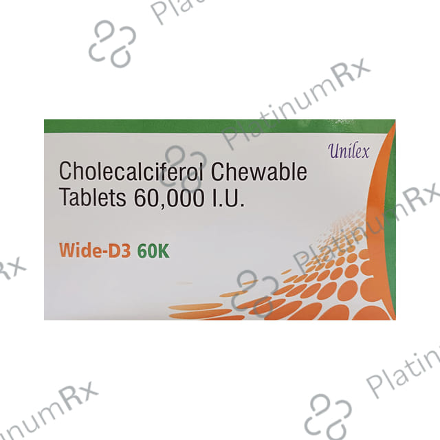 Wide-D3 60K Chewable Tablet 4s