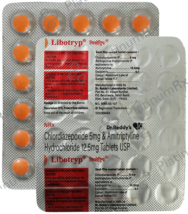 Libotryp 12.5 mg/5 mg Tablet