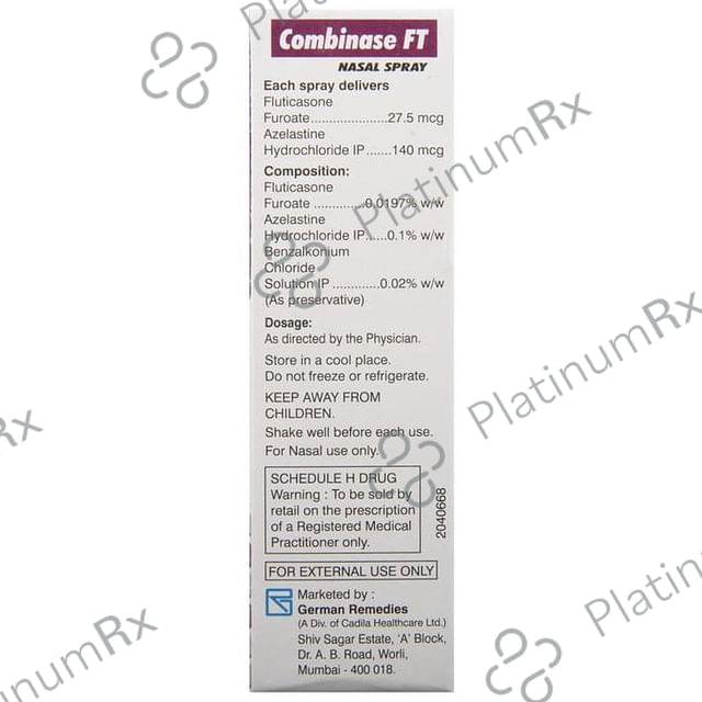 Combinase FT Nasal Spray 140/27.5mcg 70MDI