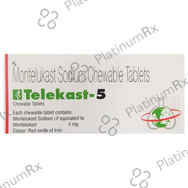 Telekast 5mg Chewable Tablet 10s