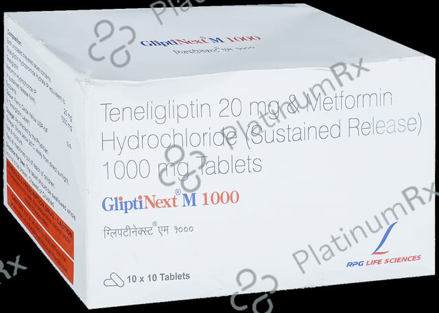 Glipti Next M 1000/20mg Tablet SR 10s