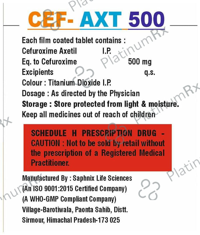 Cef-Axt 500 Tablet