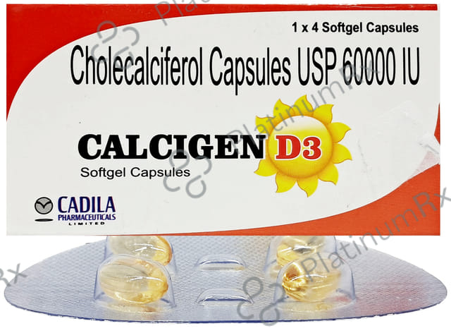 Calcigen D3 Capsule 4s