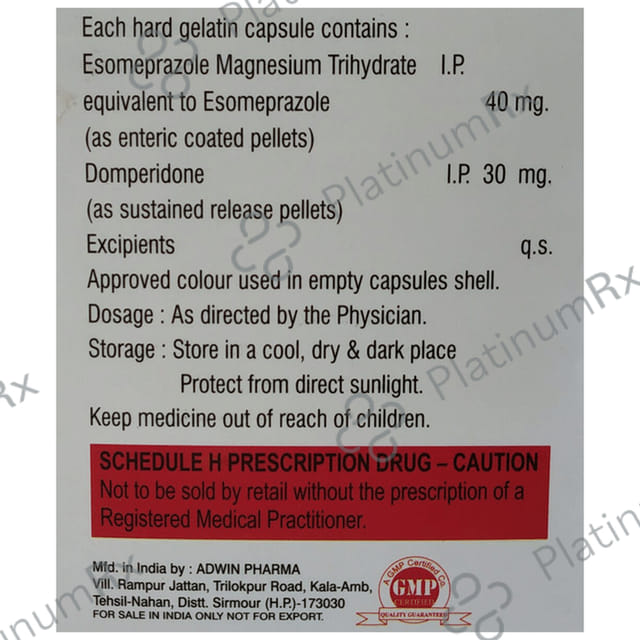 Iondom 30/40mg Capsule SR 10s