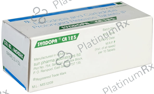 Syndopa CR 100/25mg Tablet PR 10s