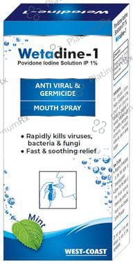 Wetadine 1 Mouth Spray Mint
