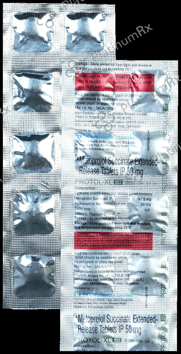Protol XL 50mg Tablet 10s