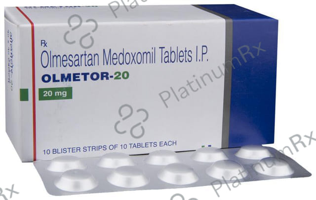 Olmetor 20mg Tablet 10s