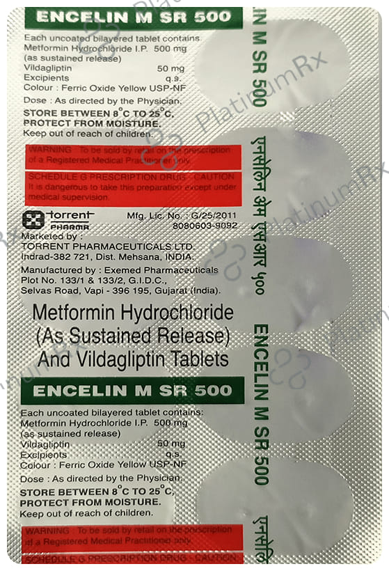 Encelin M 500/50mg Tablet 10s