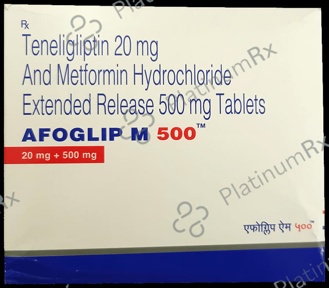 Afoglip M 500/20mg Tablet ER 15s