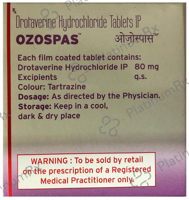 Ozospas 80mg Tablet 10s