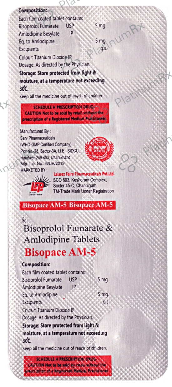 Bisopace AM 5/5mg Tablet 10s