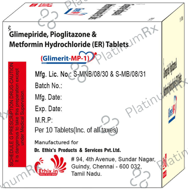 Glimerit-MP 1 Tablet ER