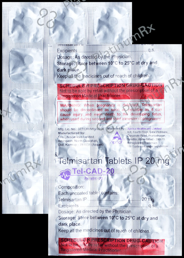 Tel Cad 20mg Tablet 15s