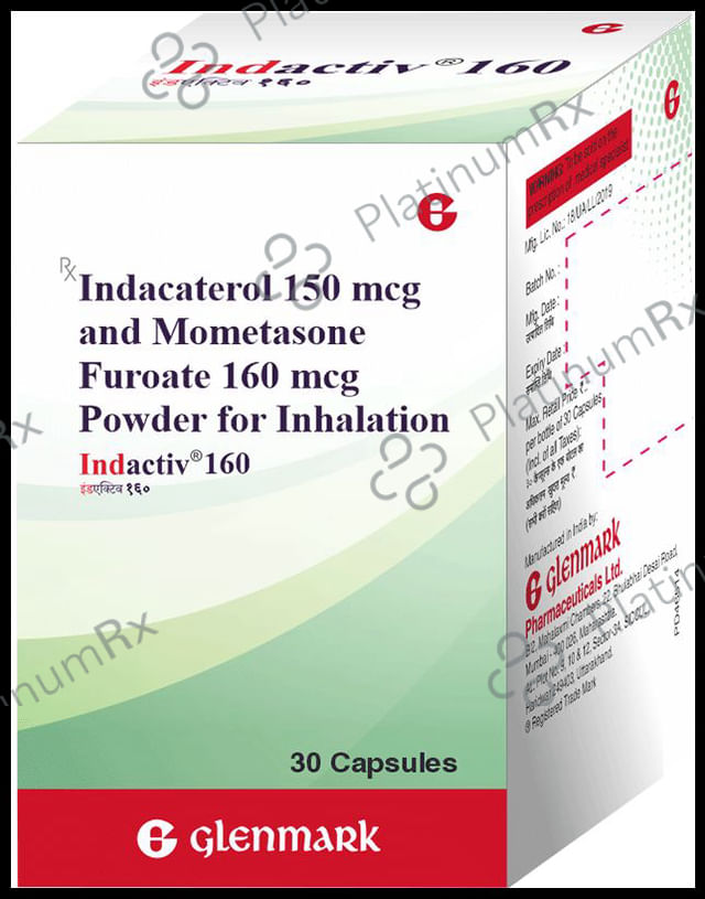 Indactiv 160/150mcg Capsule 30s