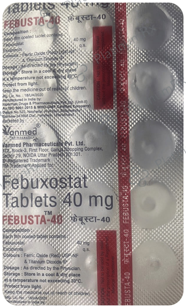 Febusta 40mg Tablet 15s